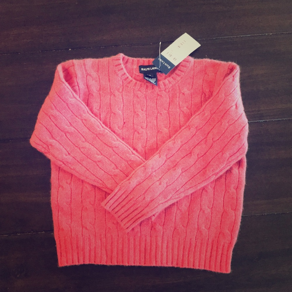 Ralph Lauren pink cashmere sweater